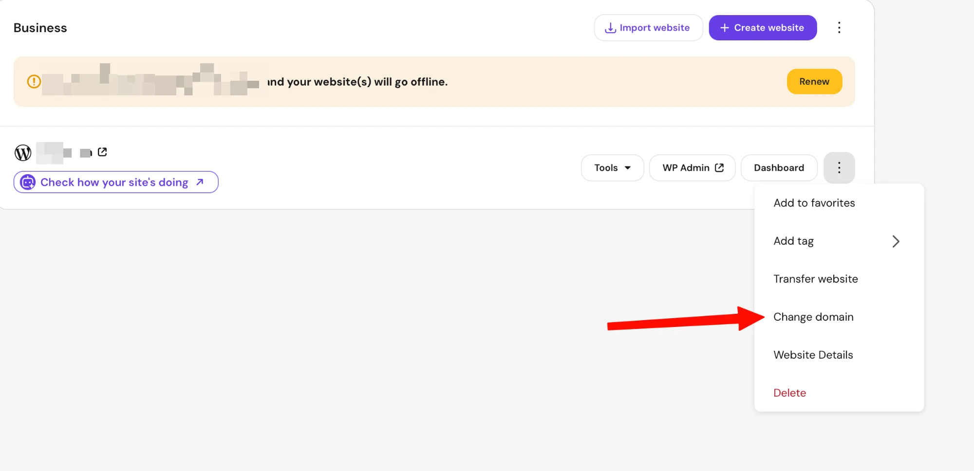 Hostinger里的网站怎么改域名？（图 1）