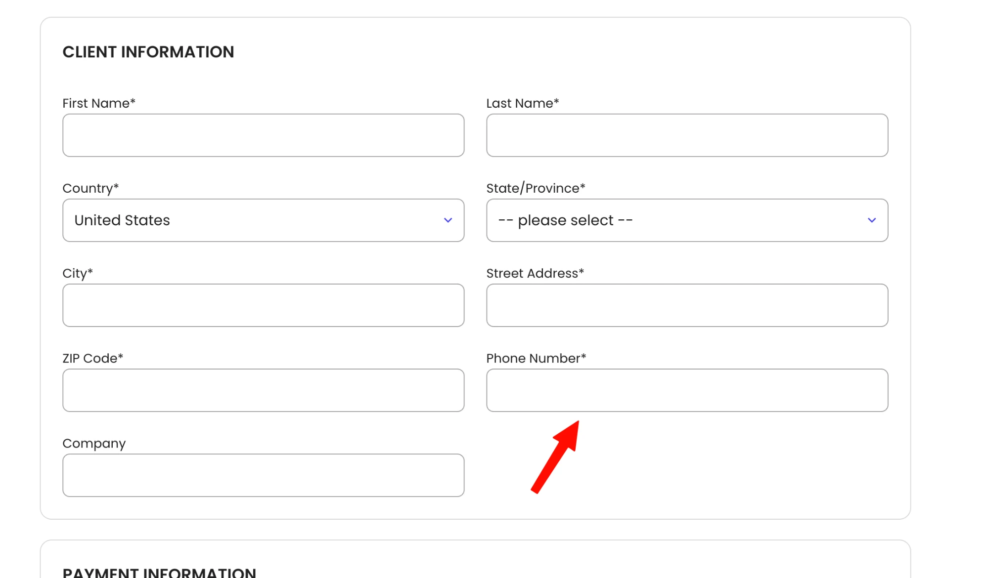 SiteGround订单的Client Information里，红色箭头所指的Phone Number一栏要加上+86区号